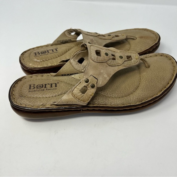 Born Leather Tan Sandal Women’s Size 8 - Picture 6 of 13